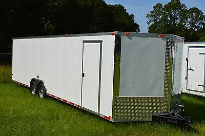 enclosed vnose trailer axle double